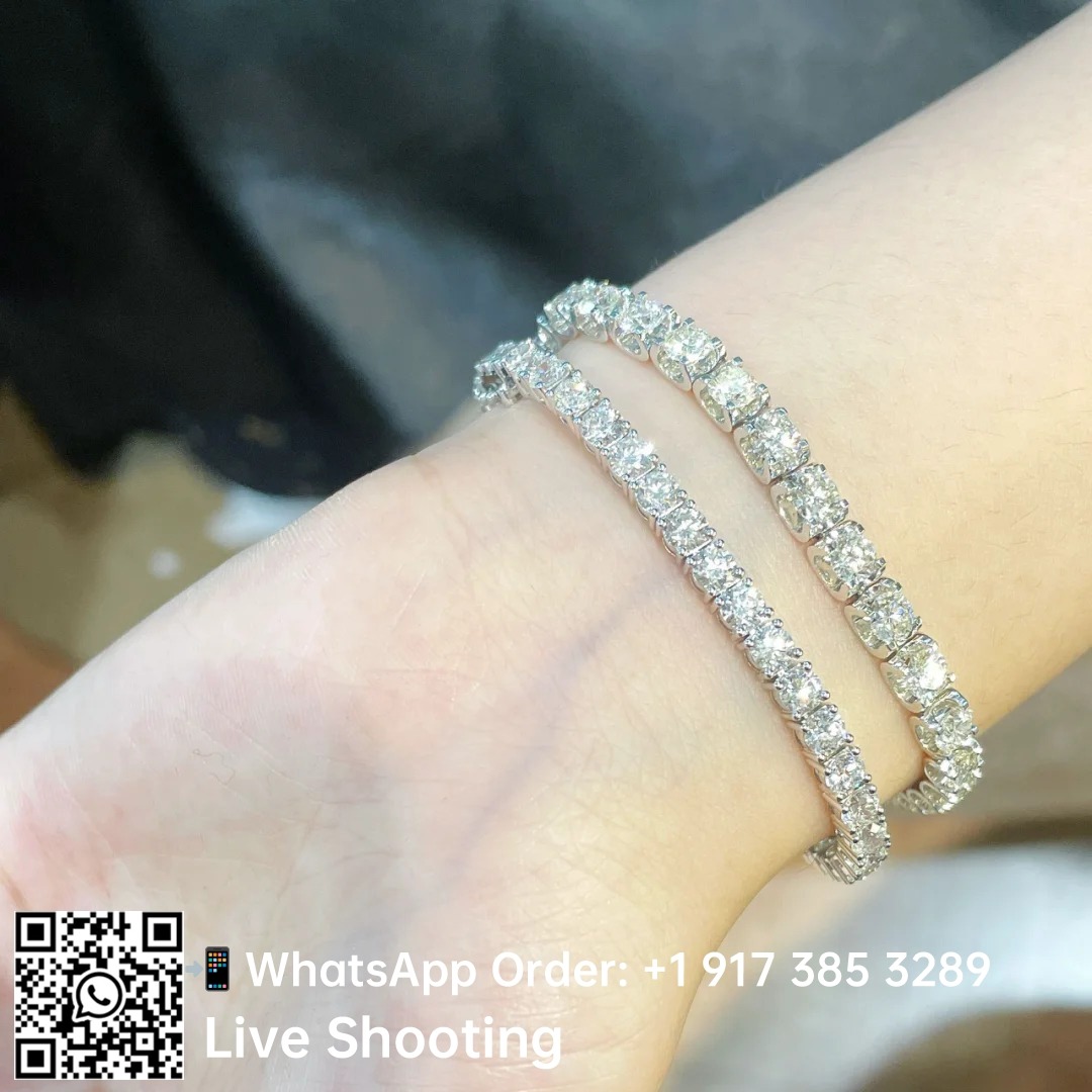 Tennis bracelet vs channel set four prong bracelet